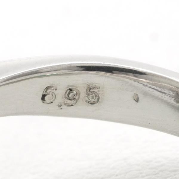PT900 リング 指輪 11号 エメラルド 6.95 ダイヤ 0.40 総重量約9.8g 中古 美品 送料無料☆0315_画像9