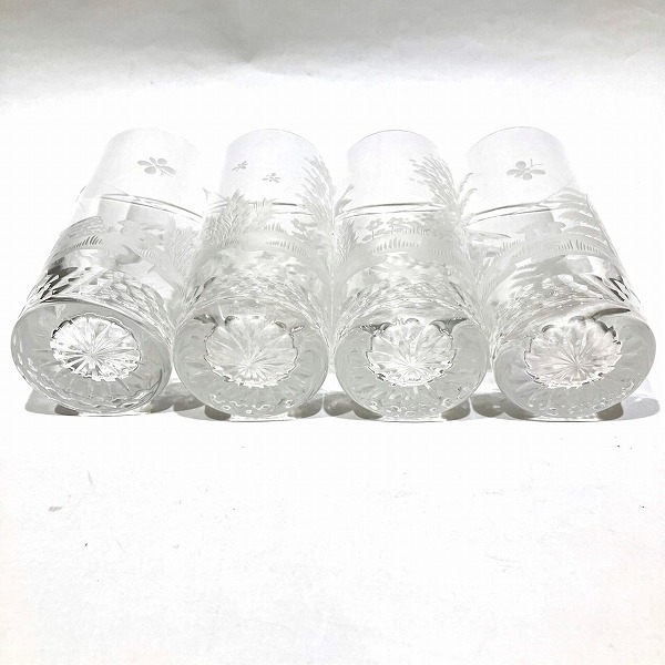 マイセン マイセンクリスタル 白雪姫と七人の小人 クリスタルガラス コップ 4個セット ブランド食器 洋食器☆0335の画像2