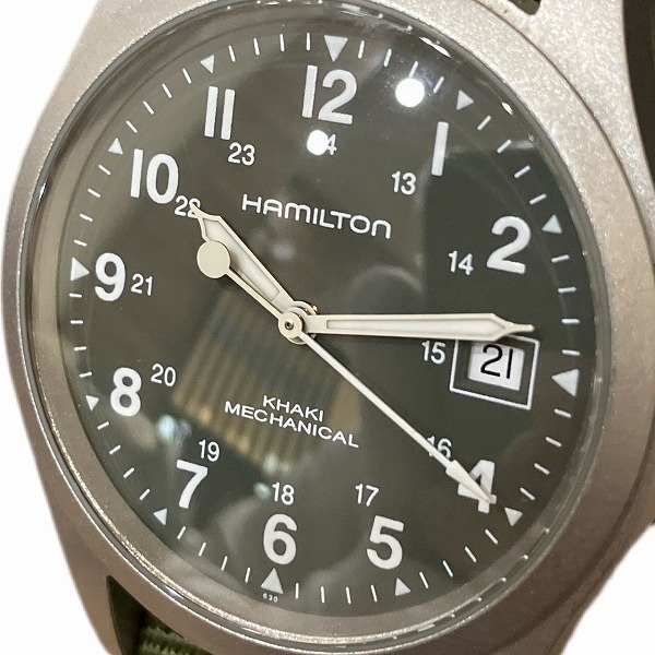 ハミルトン カーキ メカニカル H694190 手巻き 時計 腕時計 メンズ☆0343_画像4