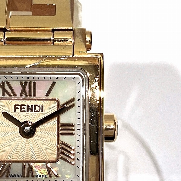 フェンディ クアドロミニ 60500L クォーツ 時計 腕時計 レディース☆0335_画像4