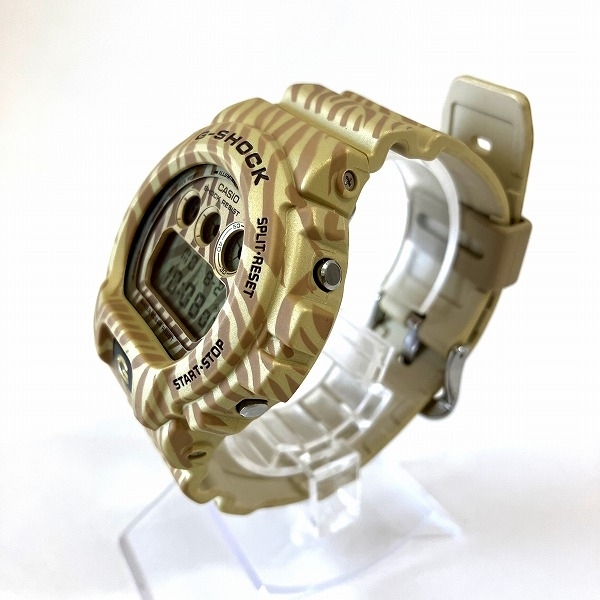 カシオ G-SHOCK DW-6900ZB クォーツ ゼブラ カモフラージュ ゴールド 時計 腕時計 メンズ 美品☆0341_画像2