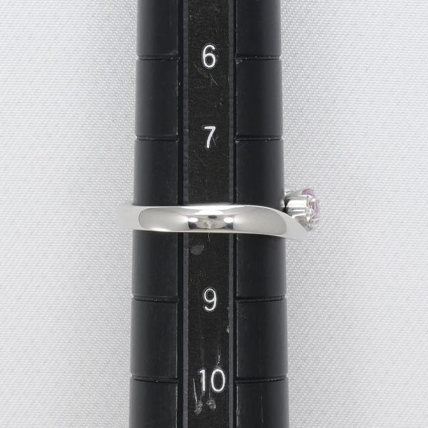 4℃ K18WG リング 指輪 8号 ピンクサファイア ダイヤ 総重量約4.1g 中古 美品 送料無料☆0338_画像5