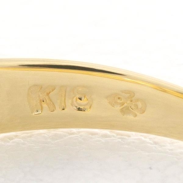 K18YG リング 指輪 10.5号 ブラウンダイヤ 0.09 総重量約2.4g 中古 美品 送料無料☆0202_画像6