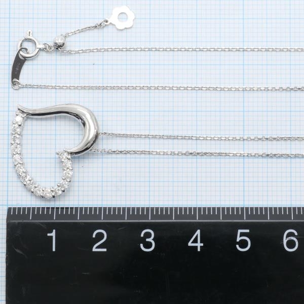 K18WG ネックレス ダイヤ 0.52 総重量約3.4g 約46cm 中古 美品 送料無料☆0338_画像5