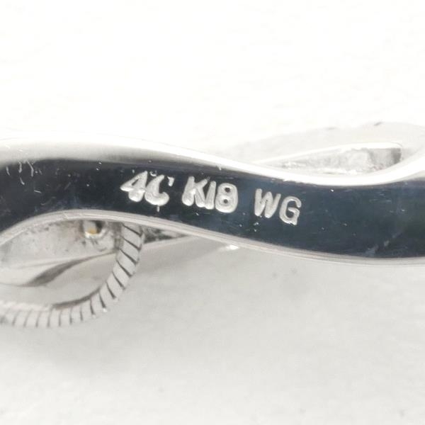 4℃ K18WG ネックレス ダイヤ 総重量約4.1g 約43cm 中古 美品 送料無料☆0338_画像6