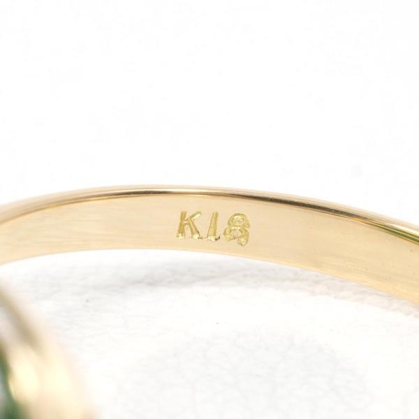 K18YG リング 指輪 11.5号 クリソプレーズ 総重量約2.8g 中古 美品 送料無料☆0315_画像6