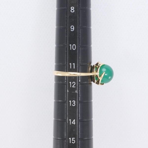 K18YG リング 指輪 11.5号 クリソプレーズ 総重量約2.8g 中古 美品 送料無料☆0315_画像5