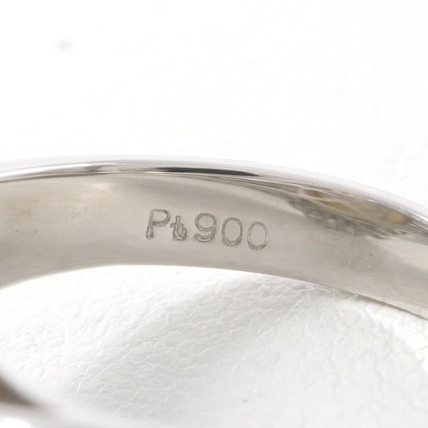 PT900 リング 指輪 13号 パール 南洋真珠 約11.5mm ダイヤ 0.61 カード鑑別書 総重量約12.3g 中古 美品 送料無料☆0315_画像8