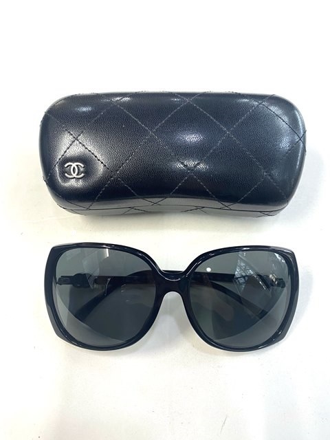 [ prompt decision ] CHANEL Chanel sunglasses 5216-A here Mark black black glasses plastic lady's accessory small articles 