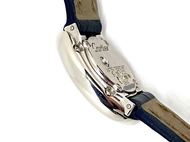 【即決】 Cartier カルティエ ミニベニュワール WG 革 ホワイトゴールド W1518956 アイボリー文字盤 レディースウォッチ 女性用腕時計 _画像3