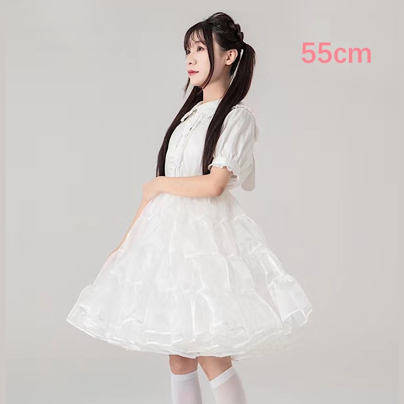  pannier volume up auger nji- usually using knees height 55cm height dress skirt chu-ru Lolita roli.ta soft chuchu skirt 