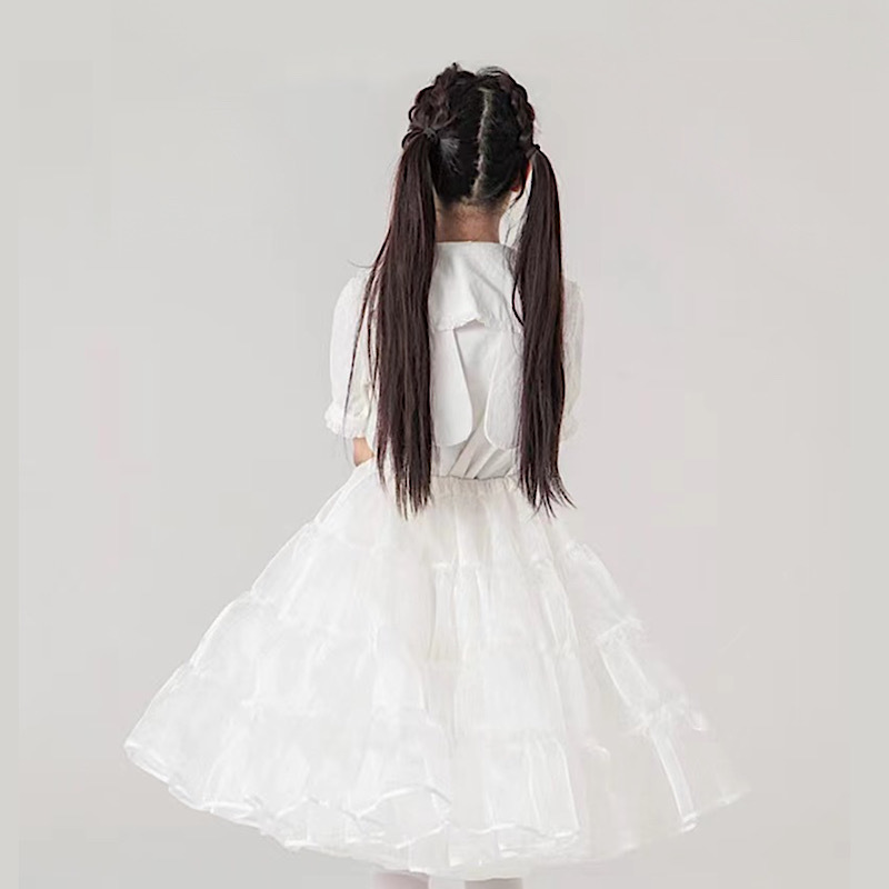  pannier volume knees under long height medium height 60cm for adult usually using Lolita lovely frill skirt .... Lolita fashion 