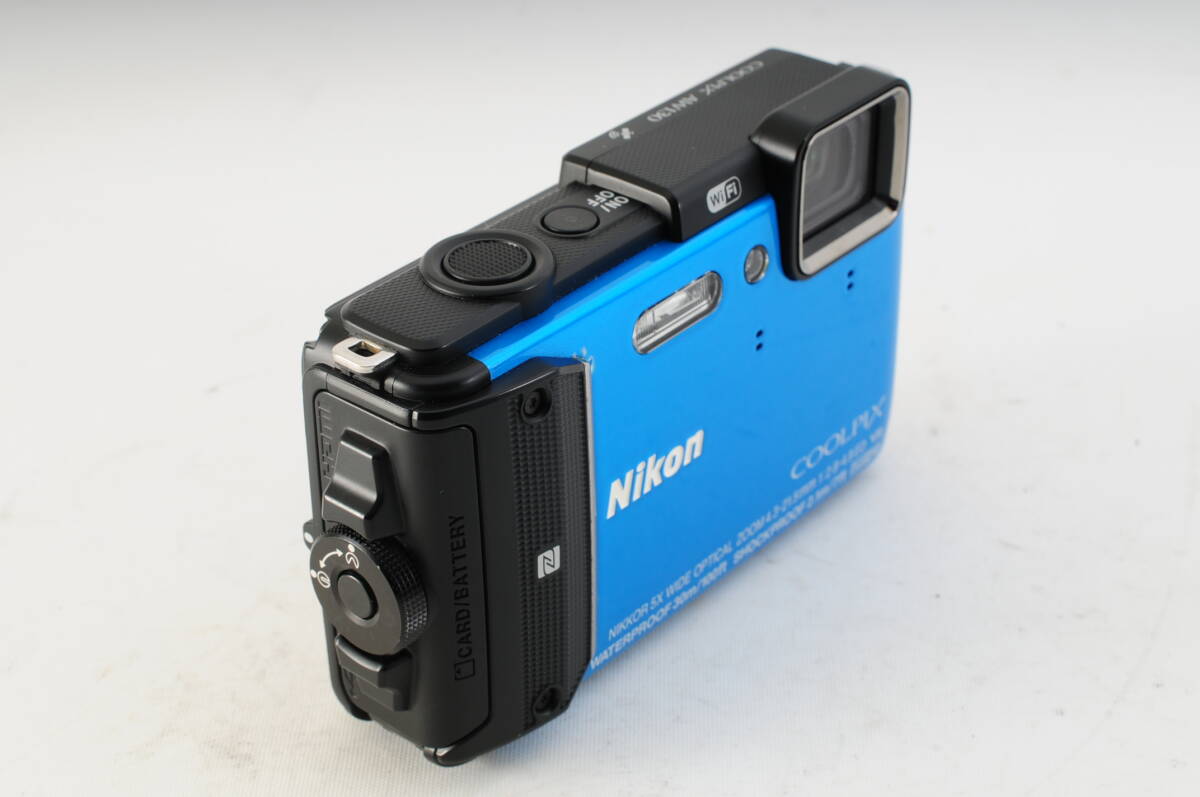★人気品★ Nikon ニコン COOLPIX クールピクス AW130 コンパクトデジタルカメラ 防水カメラ ブルー#281.60_画像4