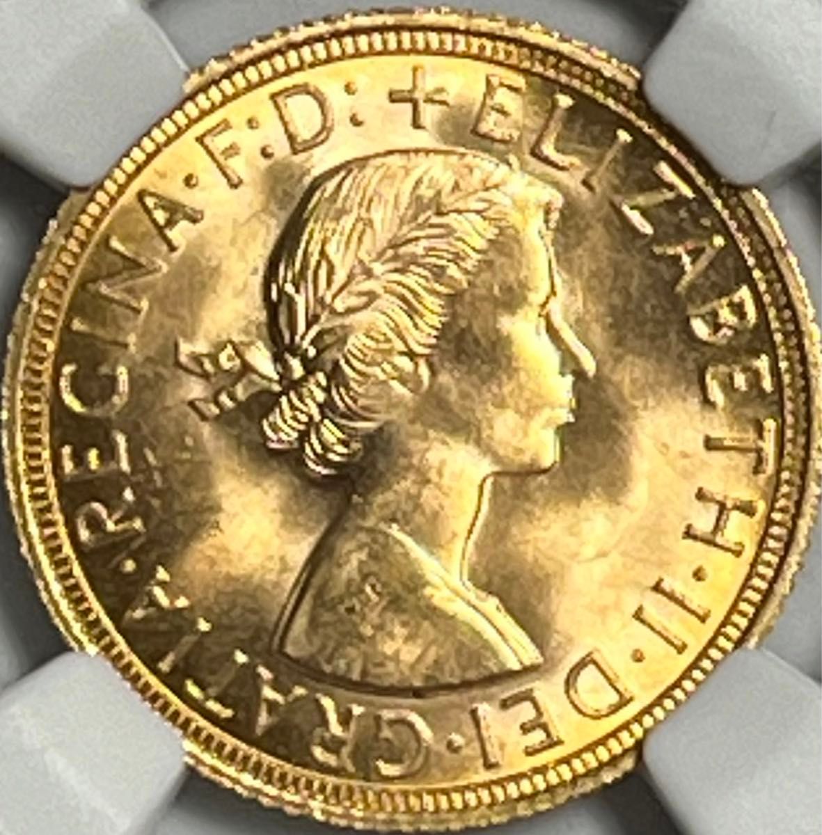 NGC イギリス 金貨 1ソブリン金貨 ロイヤルミント|