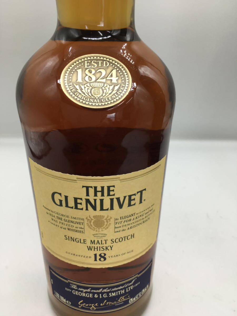 1円【THE GLENLIVET 】シングルモルト ウイスキー SINGLE MALT SCOTCH WHISKY アルコール 酒 箱付 古酒 1824 未開封の画像7