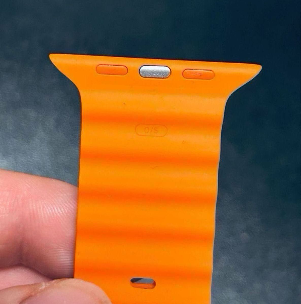 【純正】AppleWatch交換用バンド 49mmケース用 オレンジオーシャンバンド Apple純正 45mm/44mm対応 橙色
