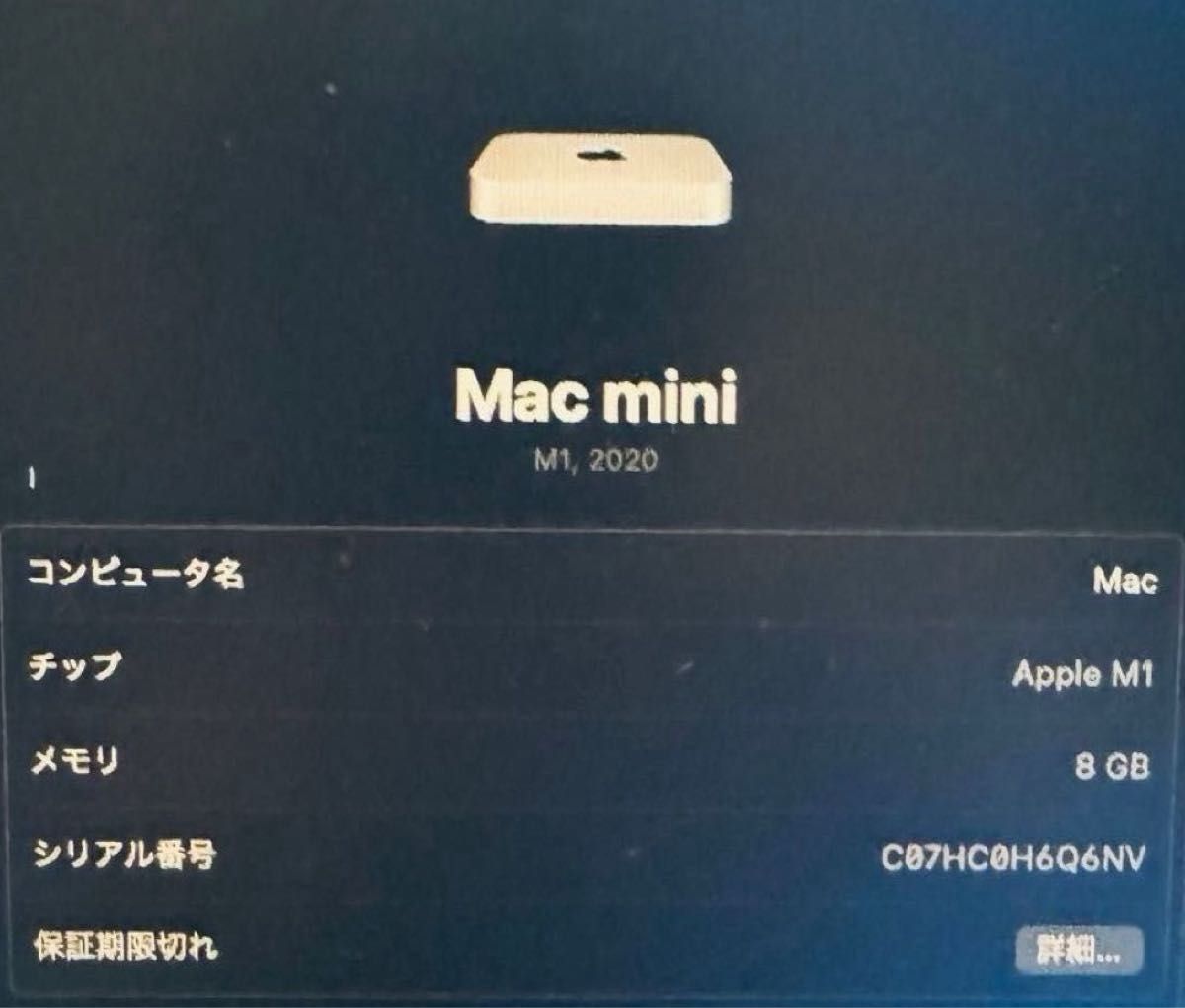 【大人気】Apple M1 Mac mini 2020年モデル RAM メモリ 8GB SSD 256GB MGNR3J/A 銀色