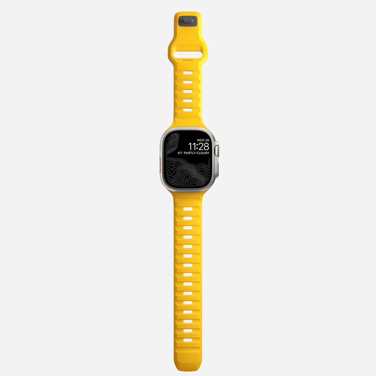 【大人気】nomad ノマド Apple Watch sport band 限定色 レーシングイエロー 45mm/49mm 黄色
