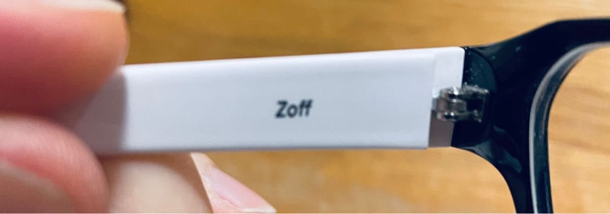 【大人気】Zoff ゾフ 度付きメガネ ブルーライトカット スクエア メンズ レディース 男女兼用 ツートンカラー ブラック 白