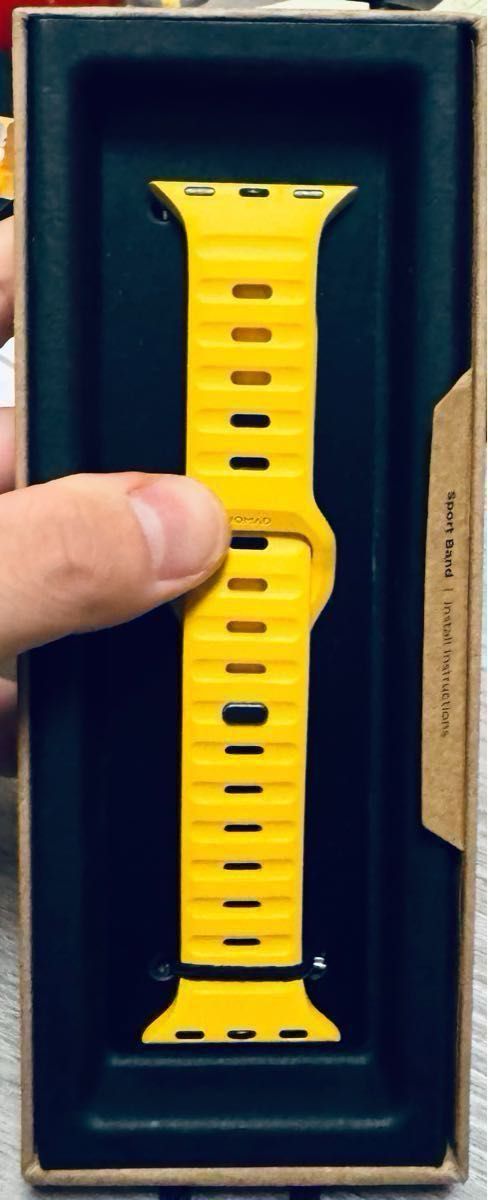 【大人気】nomad ノマド Apple Watch sport band 限定色 レーシングイエロー 45mm/49mm 黄色