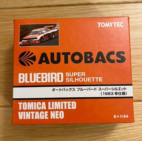  autobacs Bluebird super Silhouette (83 год оранжевый ) (1/64 шкала Tomica Limited Vintage NEO 244813)