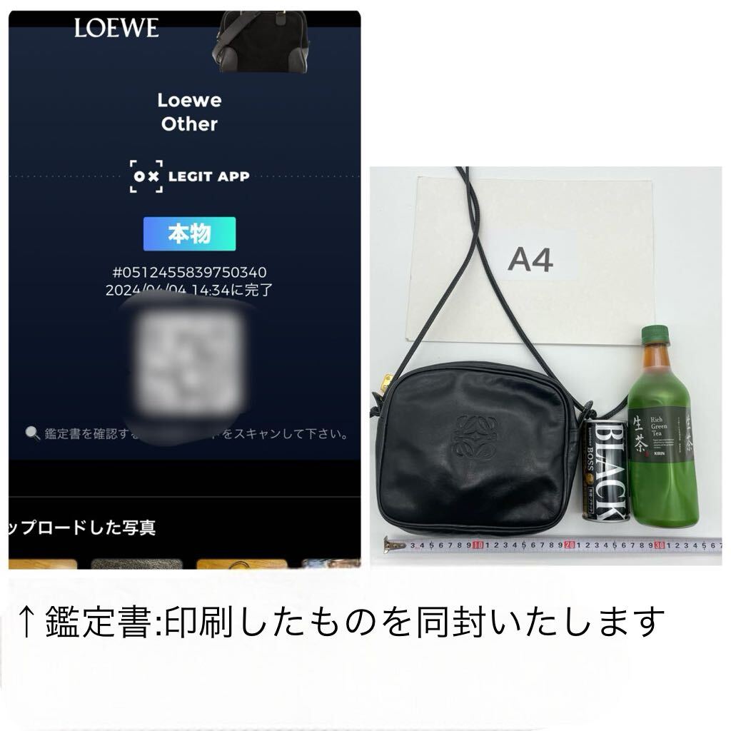 LOEWE ロエベ ショルダーバッグ 黒 ブラック アナグラム ポーチ LOEWE ロエベ ショルダーバッグ 黒 ブラック アナグラム ポーチ