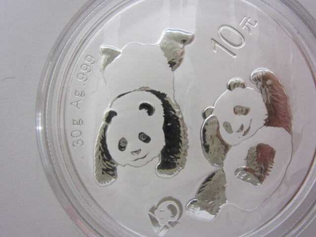 古銭祭 中国 パンダ銀貨 10元 2022年 純銀 30g 中華人民共和国 銀貨 の画像7