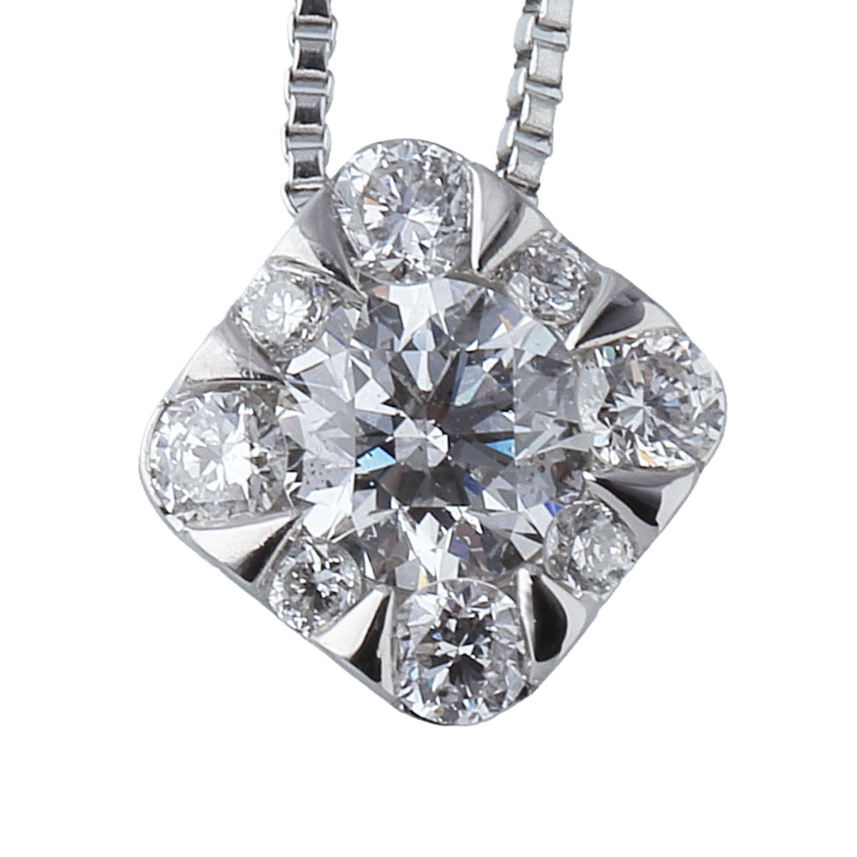  Vendome Aoyama diamond колье Galland средний камень diamond 0.163ctmere diamond 0.09ct PT850/PT950 43cm новый товар с отделкой [16475]