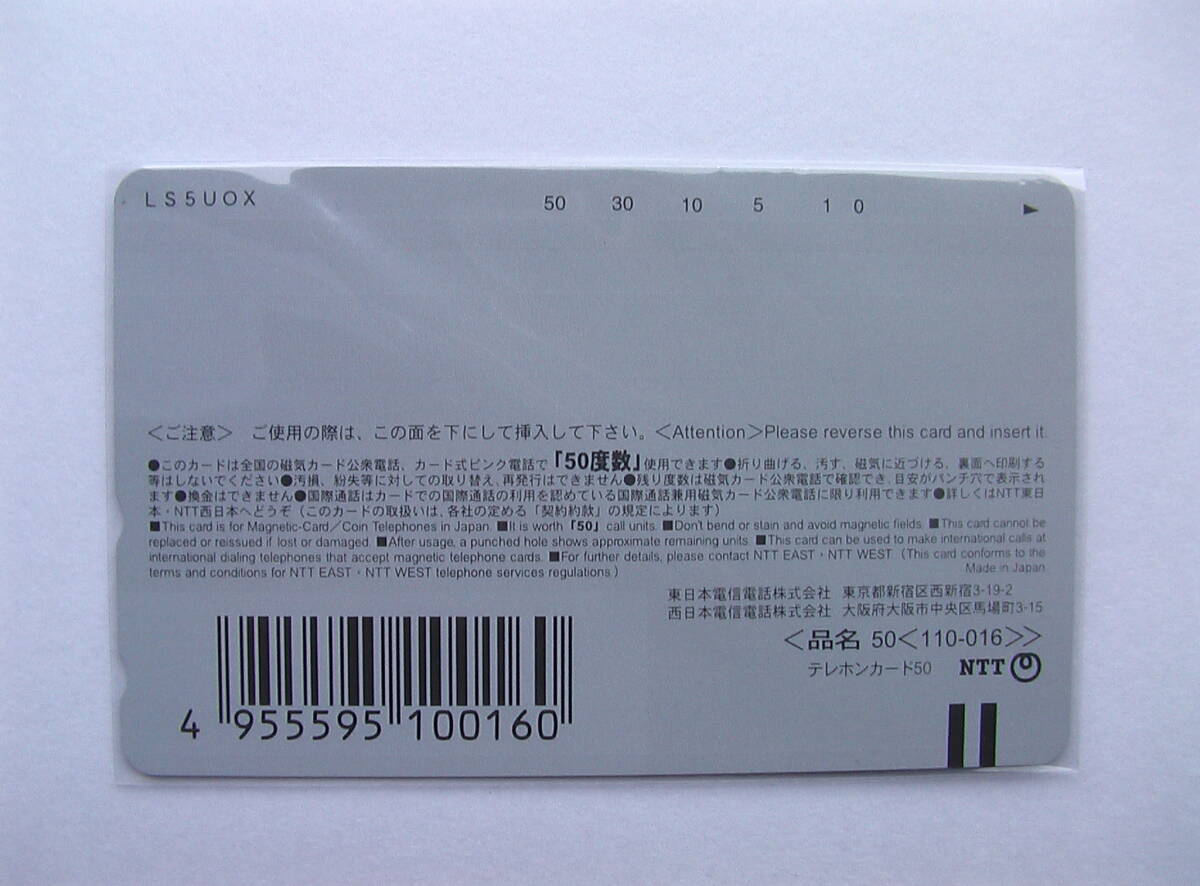 【テレカ】新世紀エヴァンゲリオン 未使用 綾波育成計画 綾波レイ（銀）の画像3