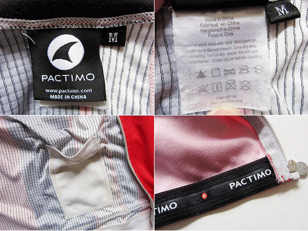 《アメリカ企画》PACTIMO/フルジップ/半袖/サイクルジャージ【M】サイクルウェア/サイクリング/ロードバイク/自転車/D139-01-0023_画像4