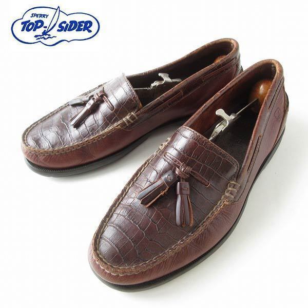 SPERRY トップサイダー タッセル モカシン 27.5cm ダークブラウン系 ローファー スリッポン IVY アイビー d120-32-0037_画像1