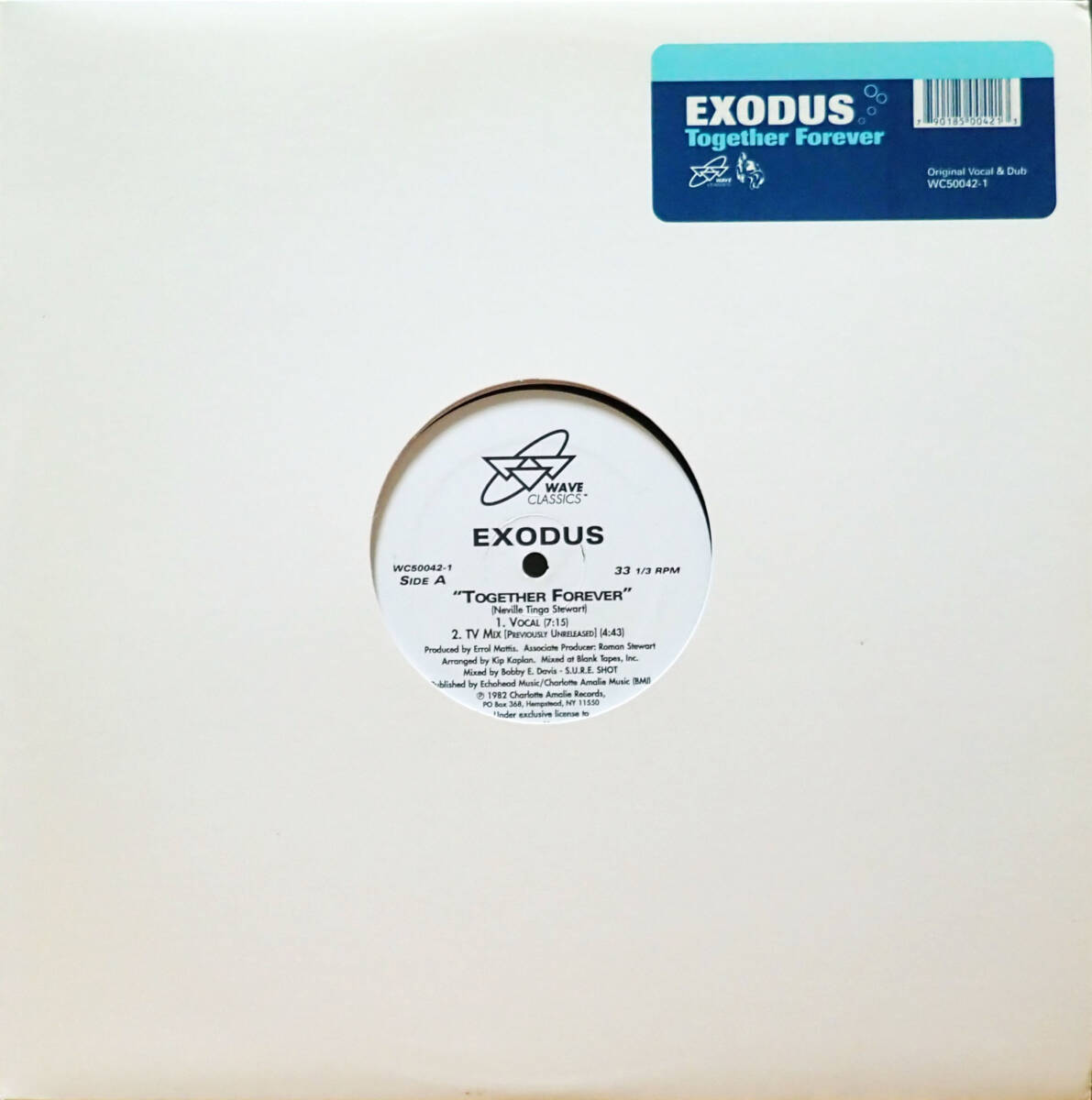 ほぼ新品 Garageクラシック ★Together Forever - Exodus★ Francois K, Joey Negro, Todd Terry, WC50042-1_画像1