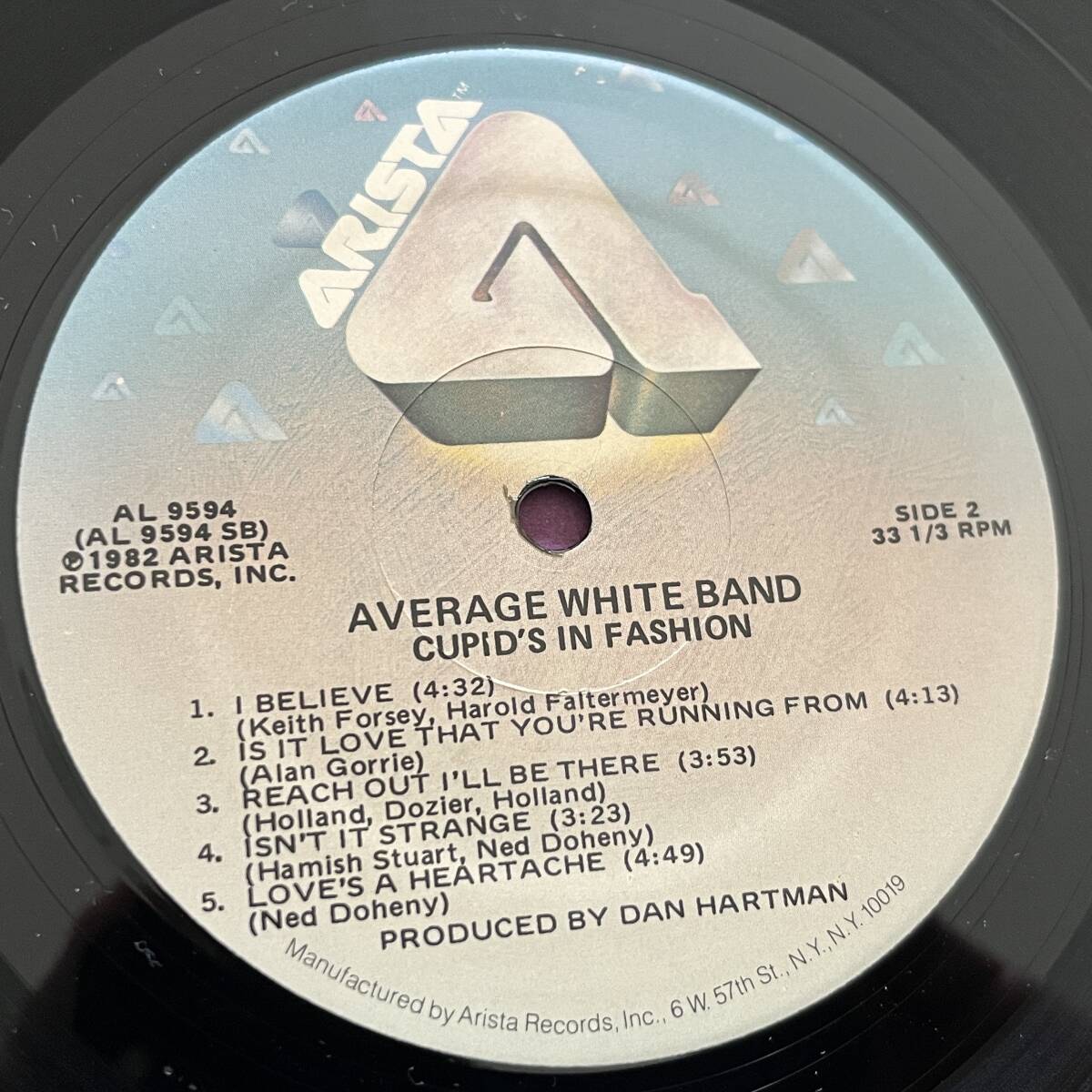 【US盤/Vinyl/12''/両面STERLING刻印/Arista/AL 9594/82年盤/with Inner】Average White Band / Cupid's In Fashion .. //Jazz-Funk,Funk//_画像6