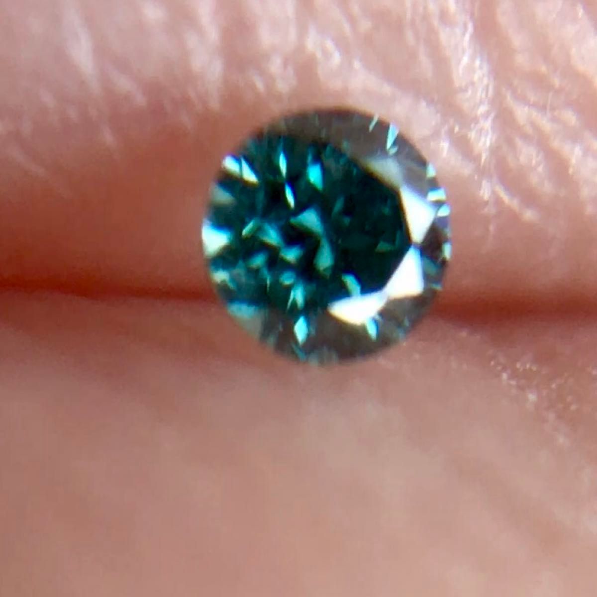 天然 ブルーダイヤモンド 0.023ct 天然ダイヤ トリート ルース 鑑別 ブルーダイヤ カラーダイヤ メレ リング 指輪 