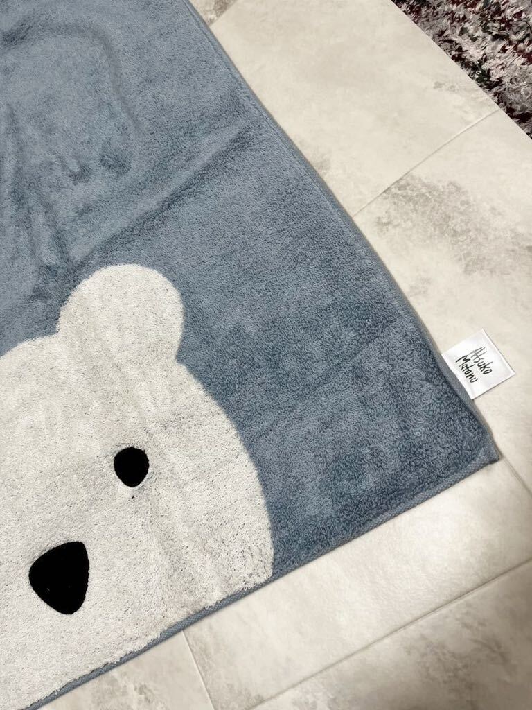 未使用[アツコマタノ] Atsuko Matano 大判バスタオル ブルー くすみブルー クマ くまの画像2