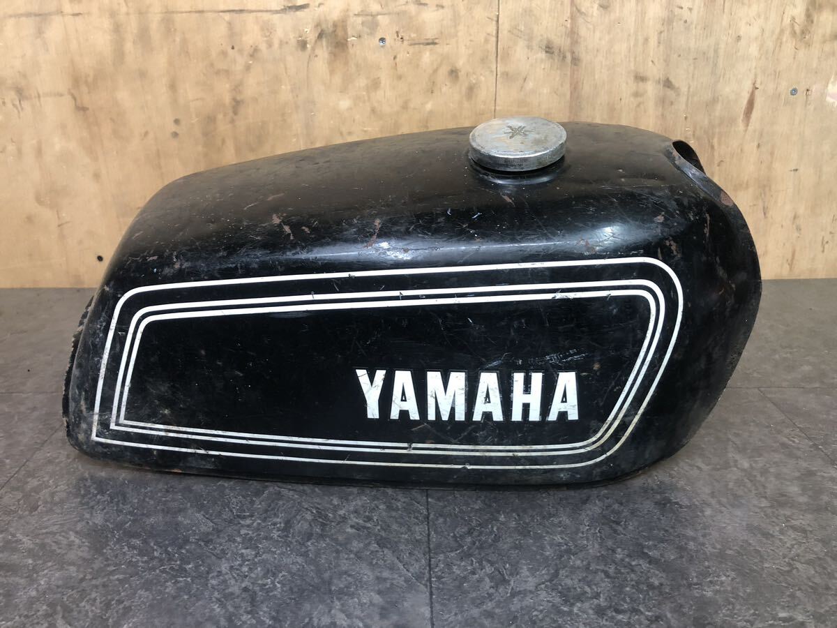 ヤマハ YB125 YB125SE-Ⅱ 1R0 セル付き 純正 ガソリンタンク 燃料コック タンクキャップ付 当時物 オリジナル 良品 (1976年) SR400 ②の画像2
