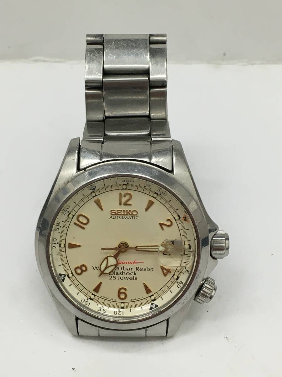 10453 SEIKO セイコー Alpinist アルピニスト 自動巻き 4S15-6000 動作品 経年保管品 中古品の画像2