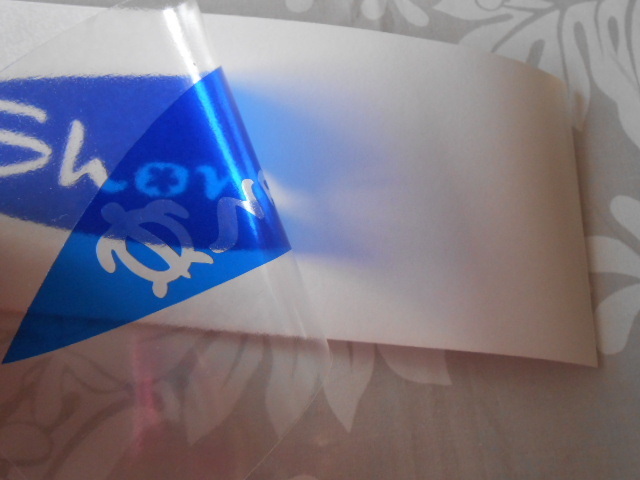 新品　クリアブルー 青 透明 カッティング用シート 屋外 電飾 看板 ステンドグラス風 20×30cm ステカ_画像6