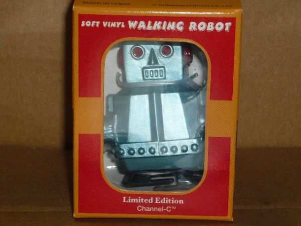 熊谷本店 CV-01S Soft Vinyl Walking Robot 青_画像1