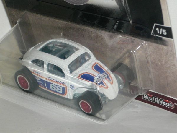 HotWheels AIR-COOLED CUSTOM VOLKSWAGEN BEETLE No.68 白_画像2