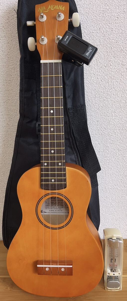 Ala Moanaアラモアナ UK-100G MH ソプラノ ウクレレ 中古 ukulele ギアペグ ケース チューナー オ メトロノーム付 マホガニー 弦高調整済の画像1