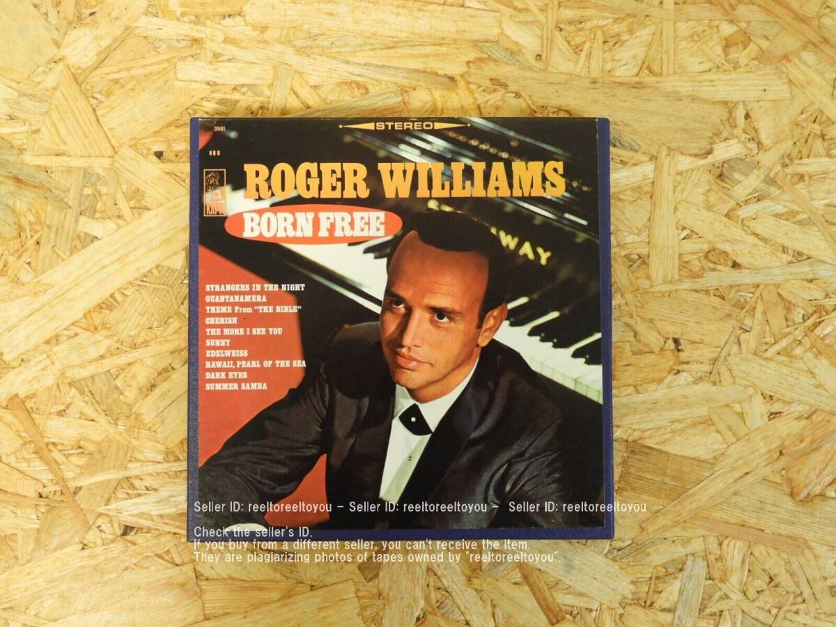 ＜再生確認済み＞「 BORN FREE / ROGER WILLIAMS 」 オープンリール ７号 ミュージック テープの画像1