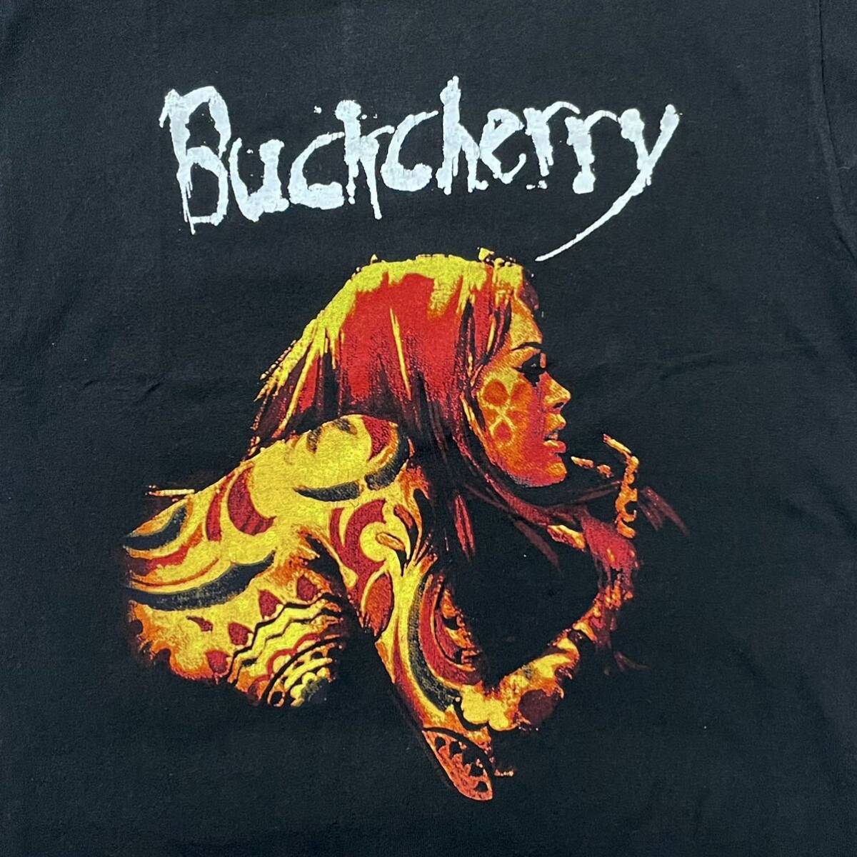 バックチェリー 古着Tシャツ M バンドT ロックT ハードロック BUCKCHERRY 2001年TIME BOMBツアーTの画像3