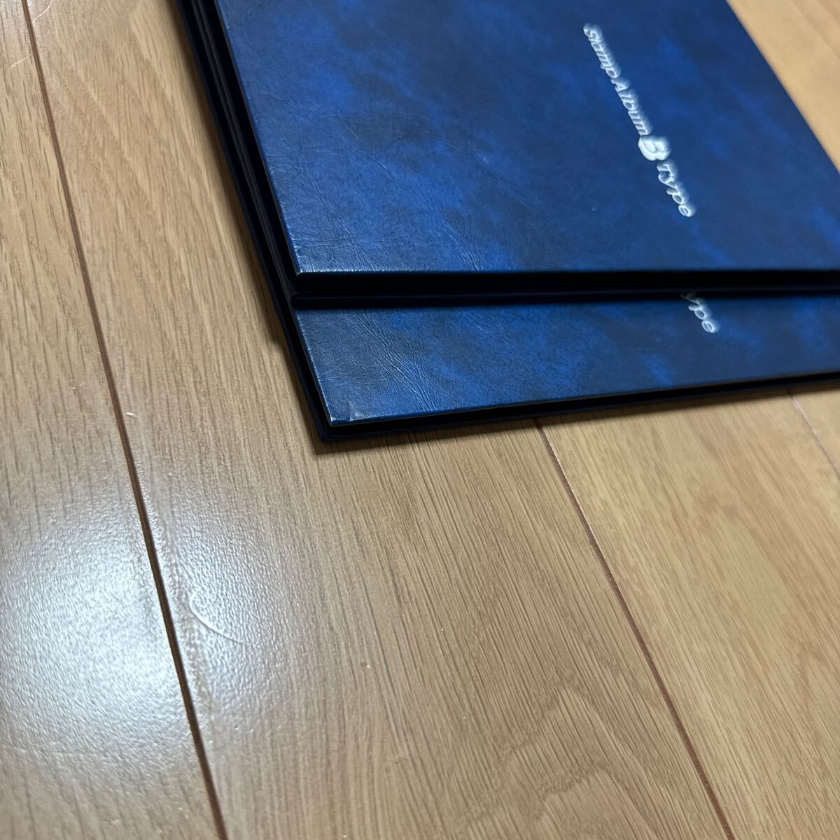 ストックブック テージーSB-20 Stamp Album Typeスタンプアルバム BタイプA5 台紙8枚16ページ5段 青2冊 縦約20.4cm横約17.3cmの画像5
