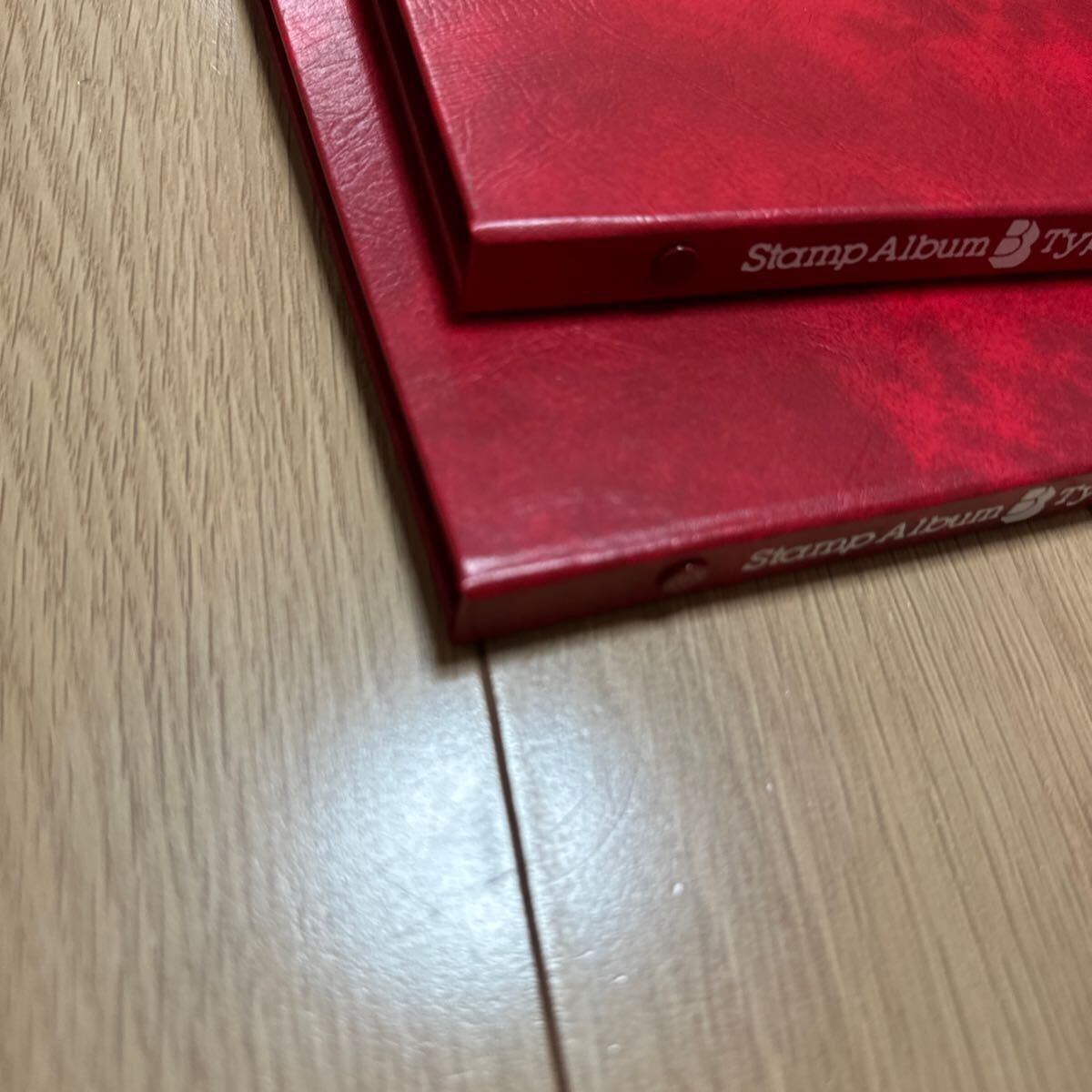 ストックブック　Stamp Album BType テージーSB-30 スタンプアルバム　赤2冊まとめ　ケース付き　縦約26.8cm横約20cm 台紙8枚16ページ6段 