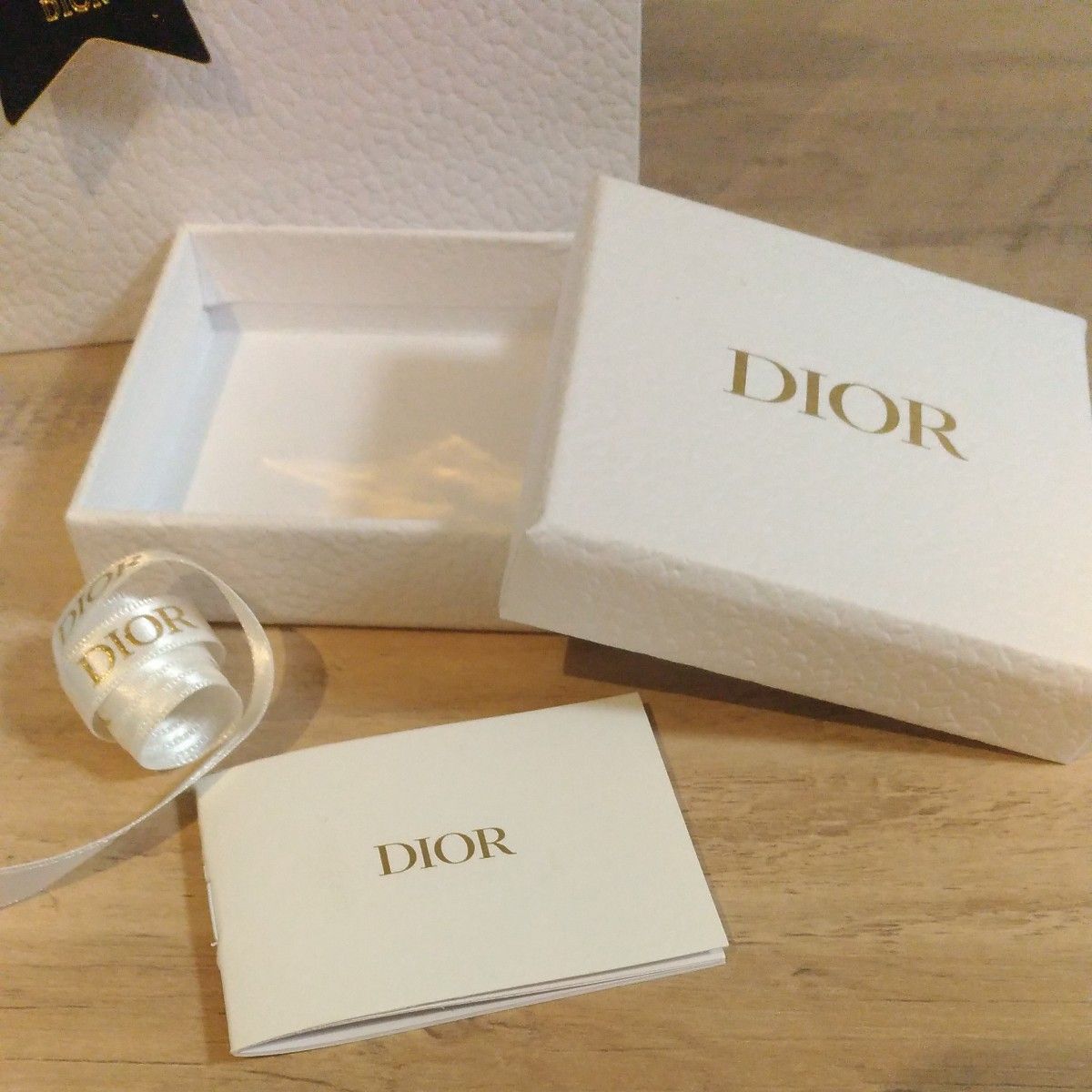 Dior 空箱 小サイズ アクセサリーケース BOX 保存袋 ショッパー ピアス ネックレス ブレスレット リング