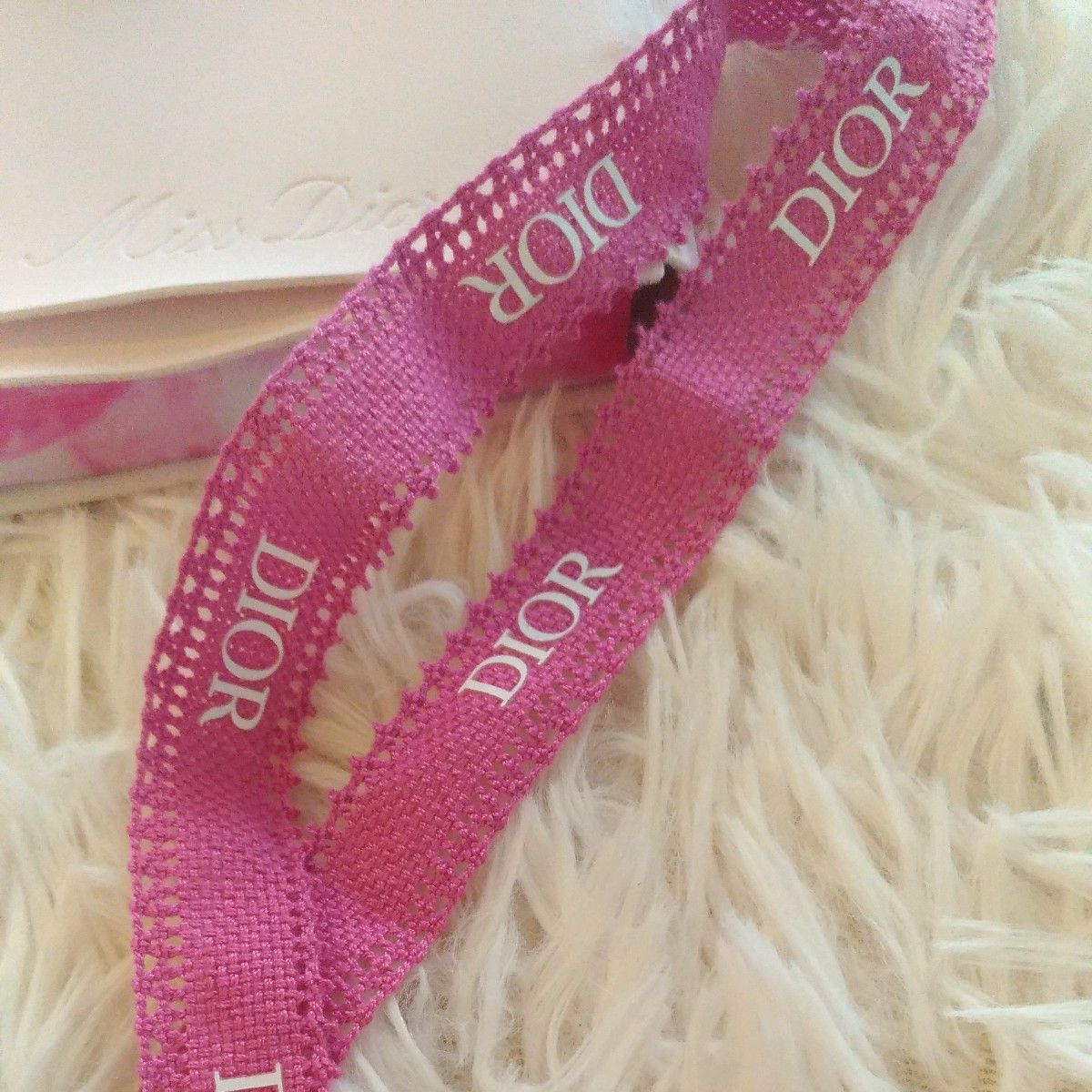 Dior ミスディオール ノートブック ピンク 手帳 リボン ショッパー ミニ巾着 