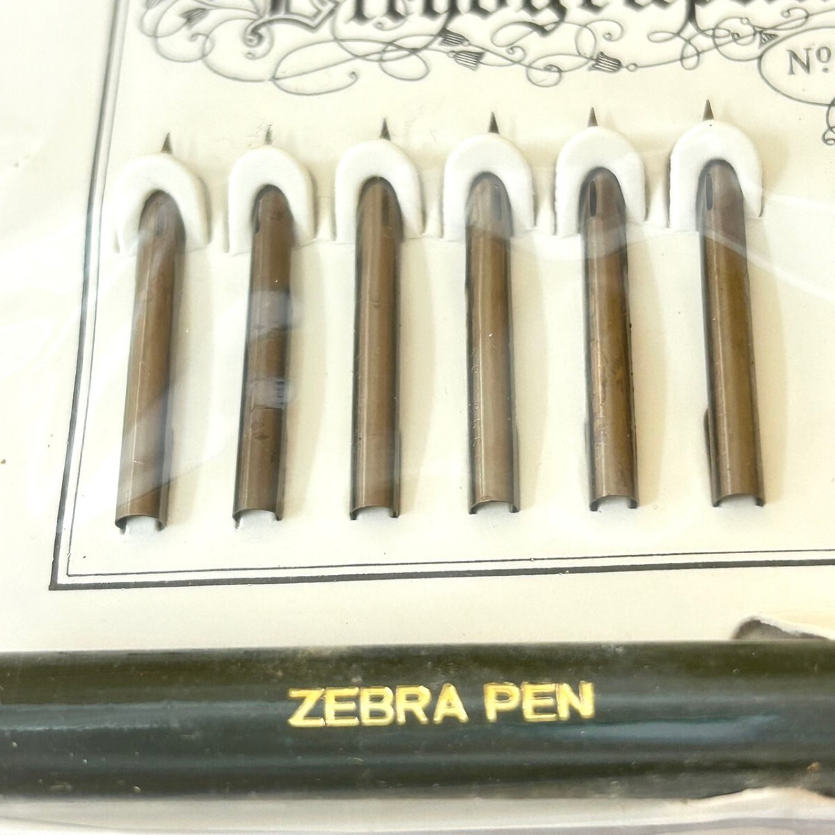 未使用 レトロ ジャンク Zebra ゼブラ 丸ペン Gペン つけペン 軸 ペン先 まとめて！_画像4