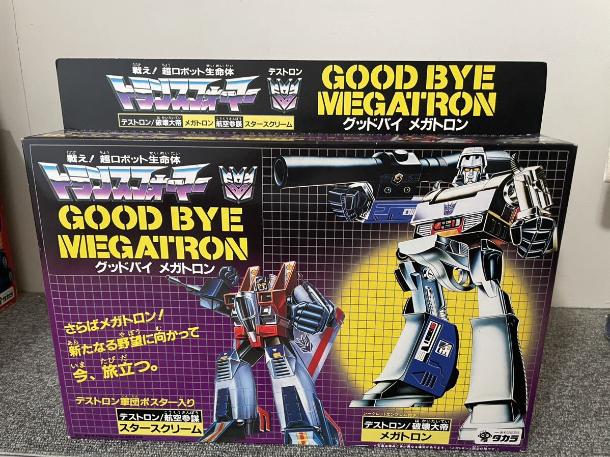  トランスフォーマー G1 GOOD BYE MEGATRON グッドパイ メガトロンTAKARA 未使用