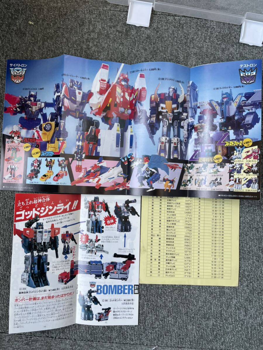 タカラ トランスフォーマー ザ・ヘッドマスターズ 販促チラシtakara G1_画像3